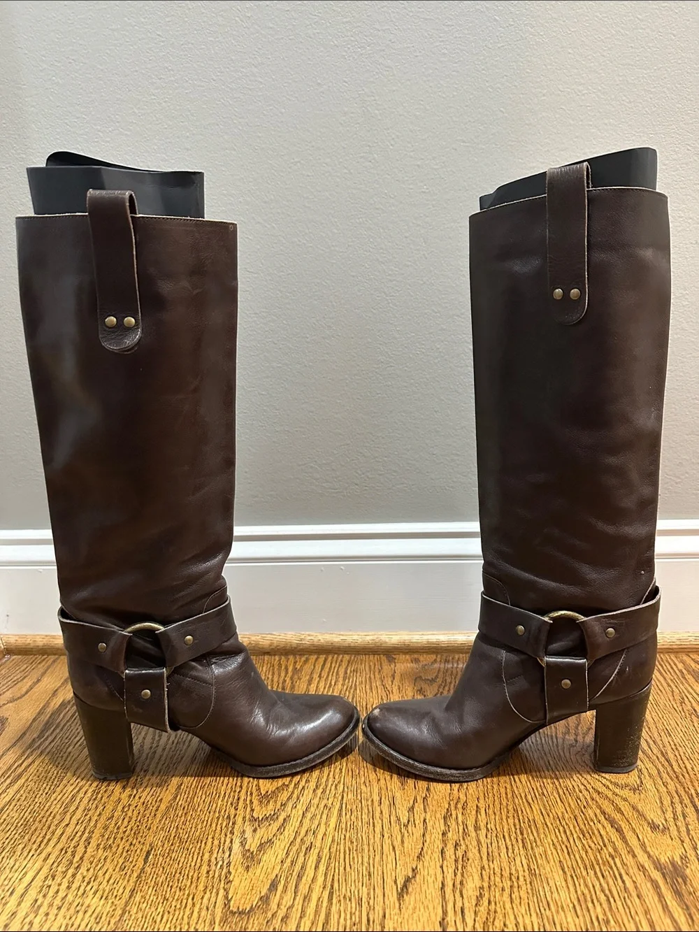 Women's Over-the-Knee Riding Boots in Dark Brown